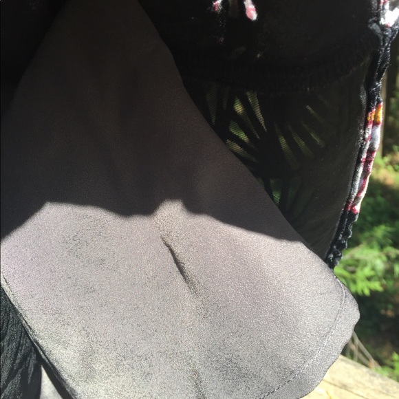 Loft burnt velvet black floral tunic vintage lavender floral shift dressHP 25 - Picture 9 of 16